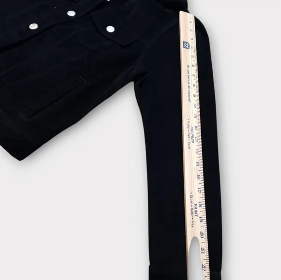 GAP CORDUROY BLACK MULTI POCKET FRONT BUTTON COLLAR JACKET WOMEN'S SIZE SMALL. - Picture 7 of 8